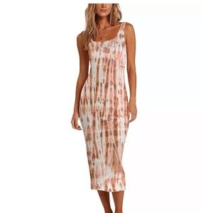 Billabong juniors tie dyed midi dress